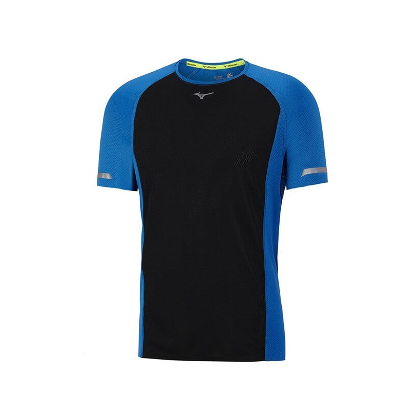 Mizuno Aero Tee Black / Blue t-shirt for men