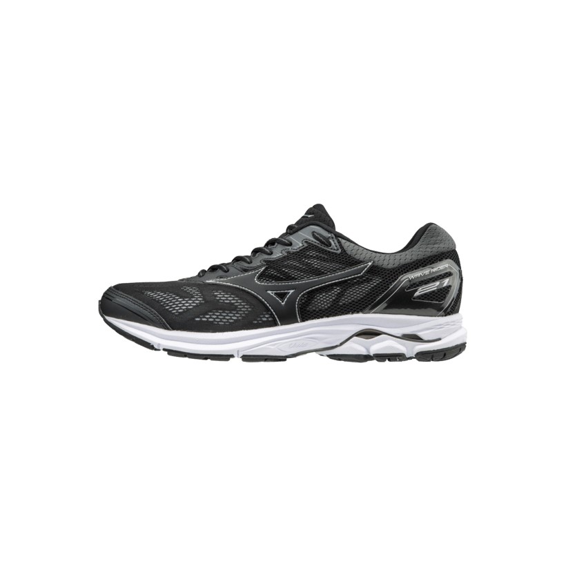 Zapatillas Mizuno Wave Rider 21 negro y plata Hombre PV18