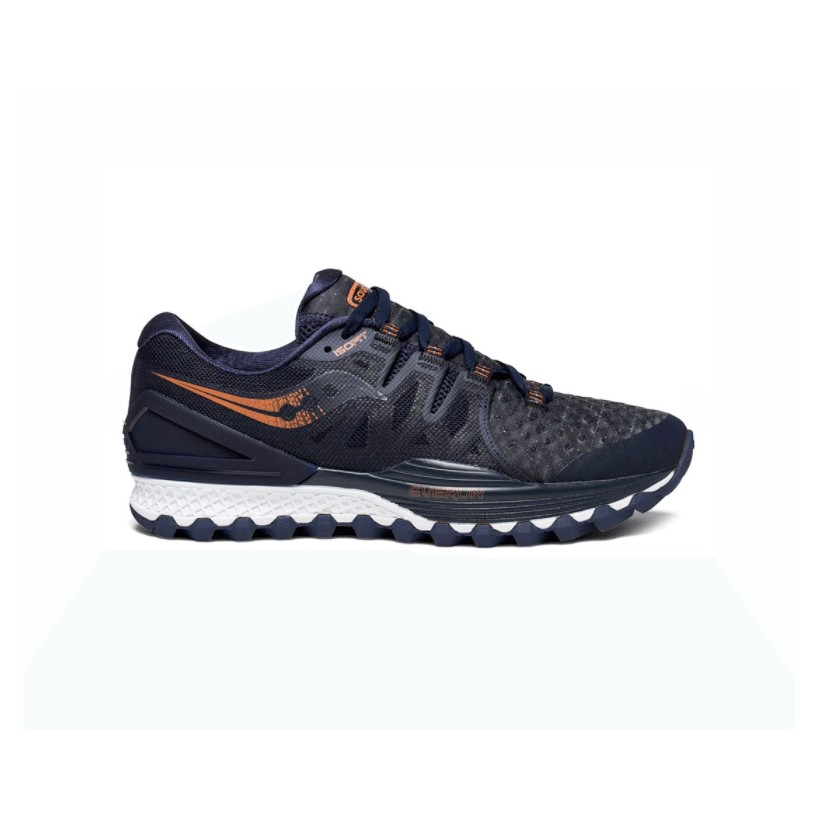 Saucony Xodus ISO 2 Shoes Navy blue and copper Man SS18