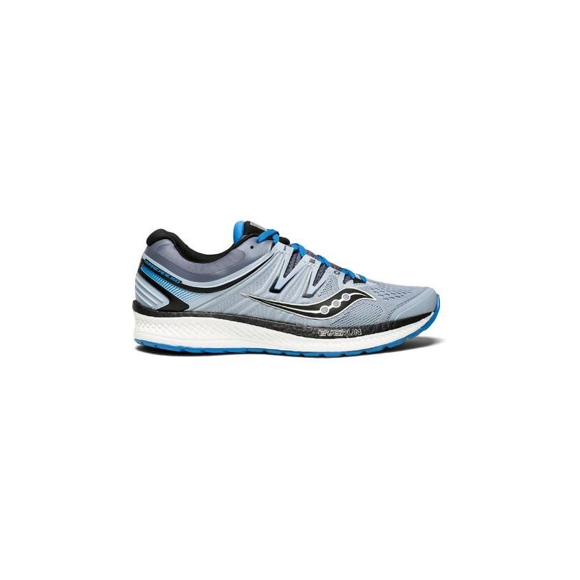 Saucony Hurricane ISO 4 gray, blue and black Man SS18