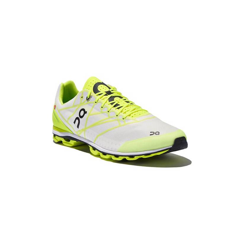 Baskets ON Cloudflash SS18 Lime / Blanc pour homme