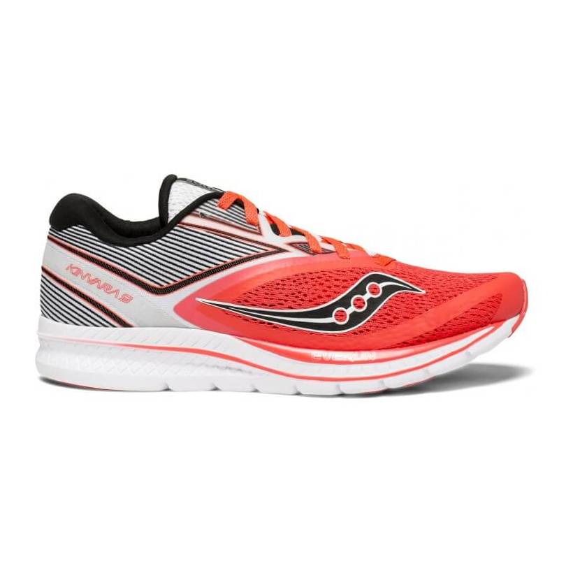 Saucony Kinvara 9 Rote und weiße Frau SS18