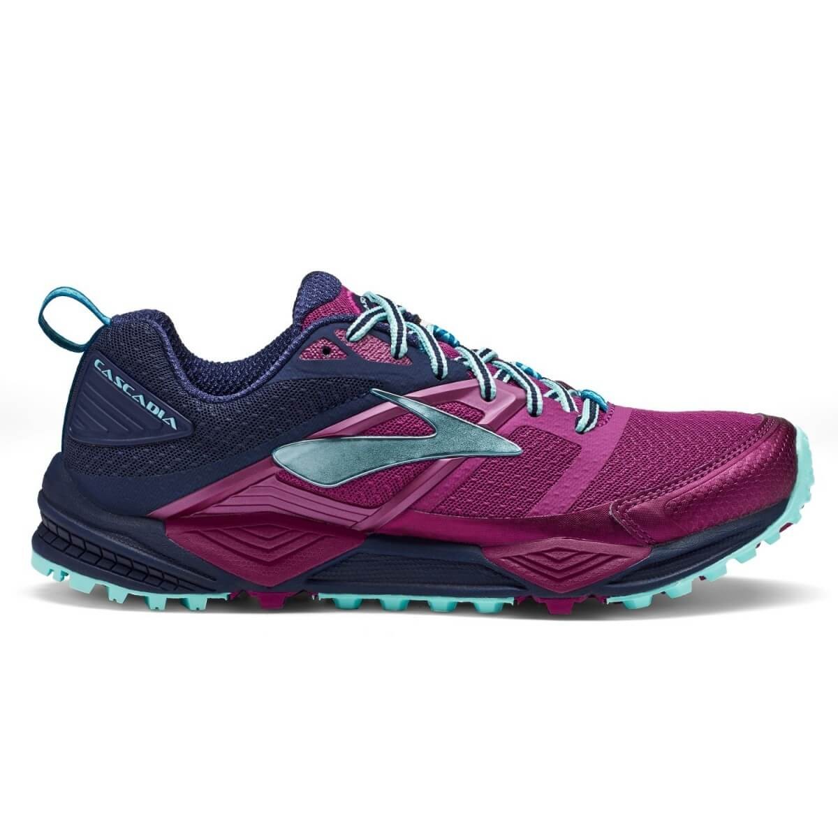 Zapatillas Trail Brooks 12 Mujer Morado Azul