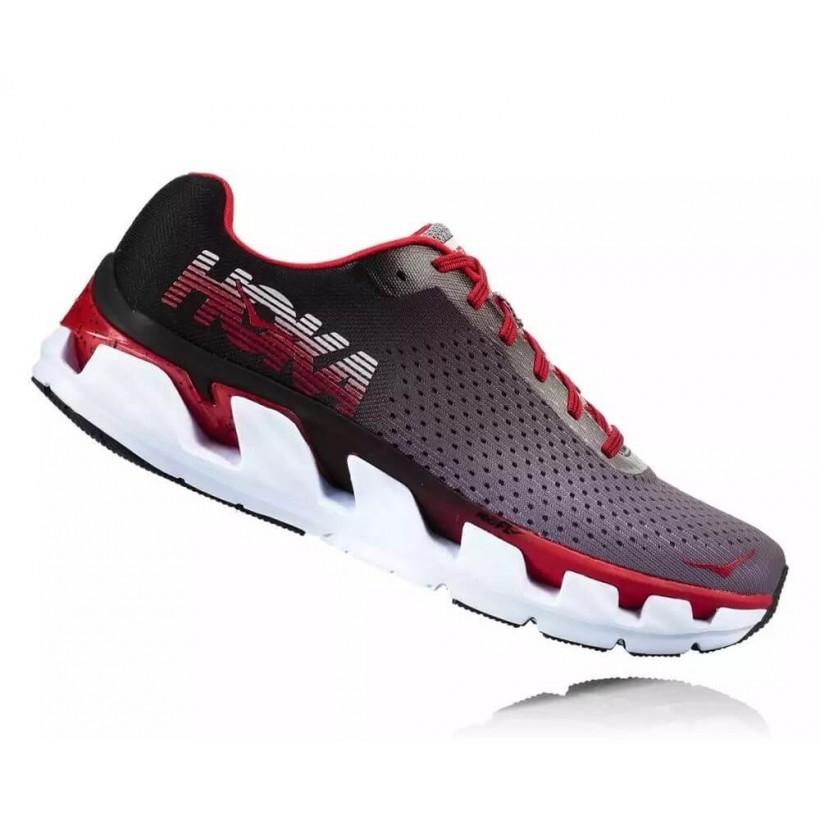 Hoka One One Fly Elevon SS18 Black / Red Men's Shoes