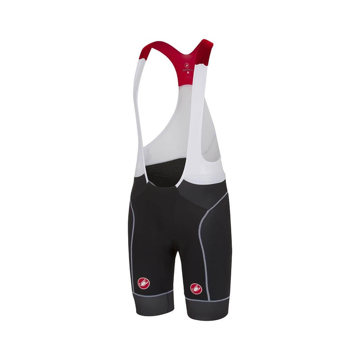 Castelli Free Aero Race Bib Shorts Black White stitching