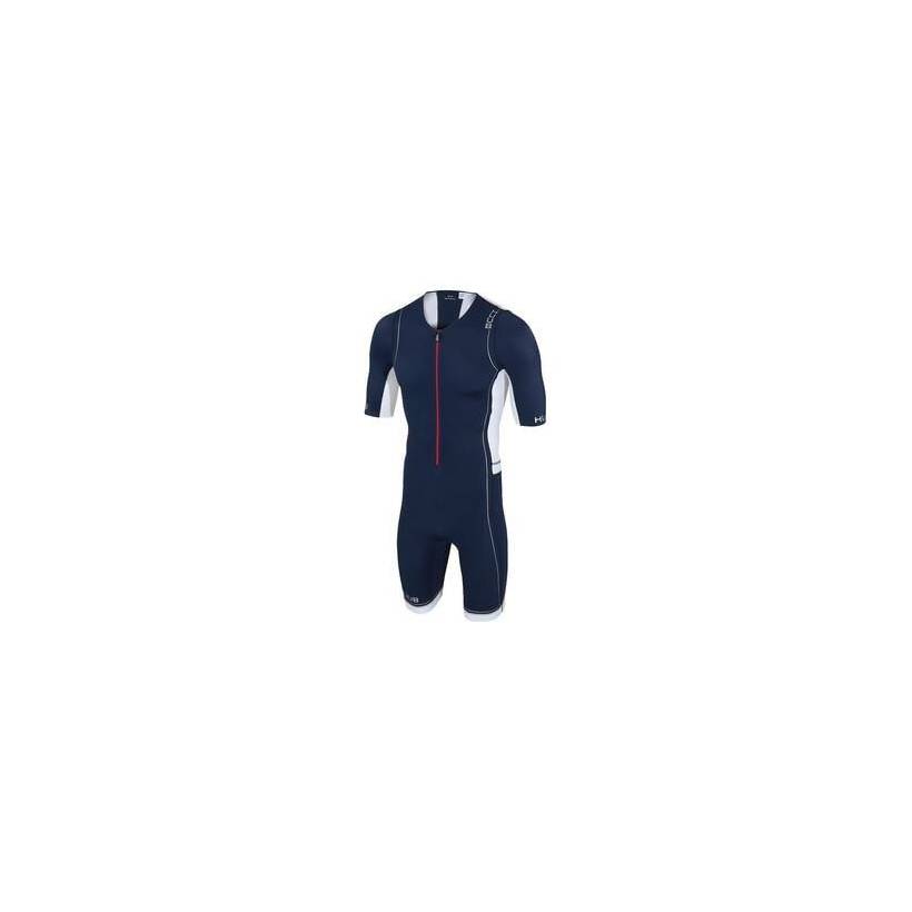 HUUB core terno longo curso azul/branco Trisuit