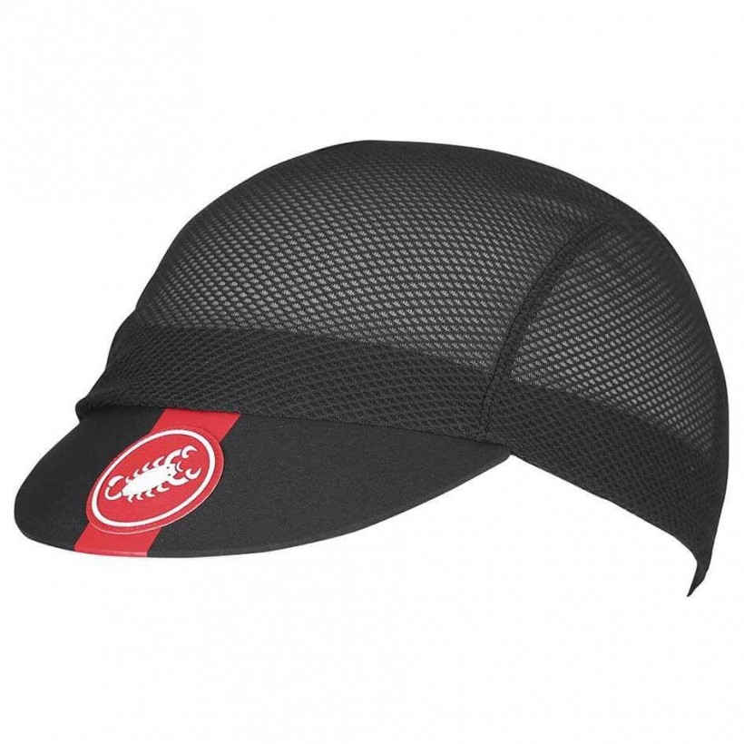 Gorra Castelli A/C Cycling. Negro