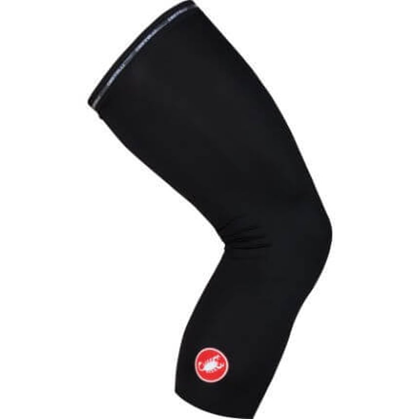 Castelli UPF 50+ lichte kniebeschermers. Zwart