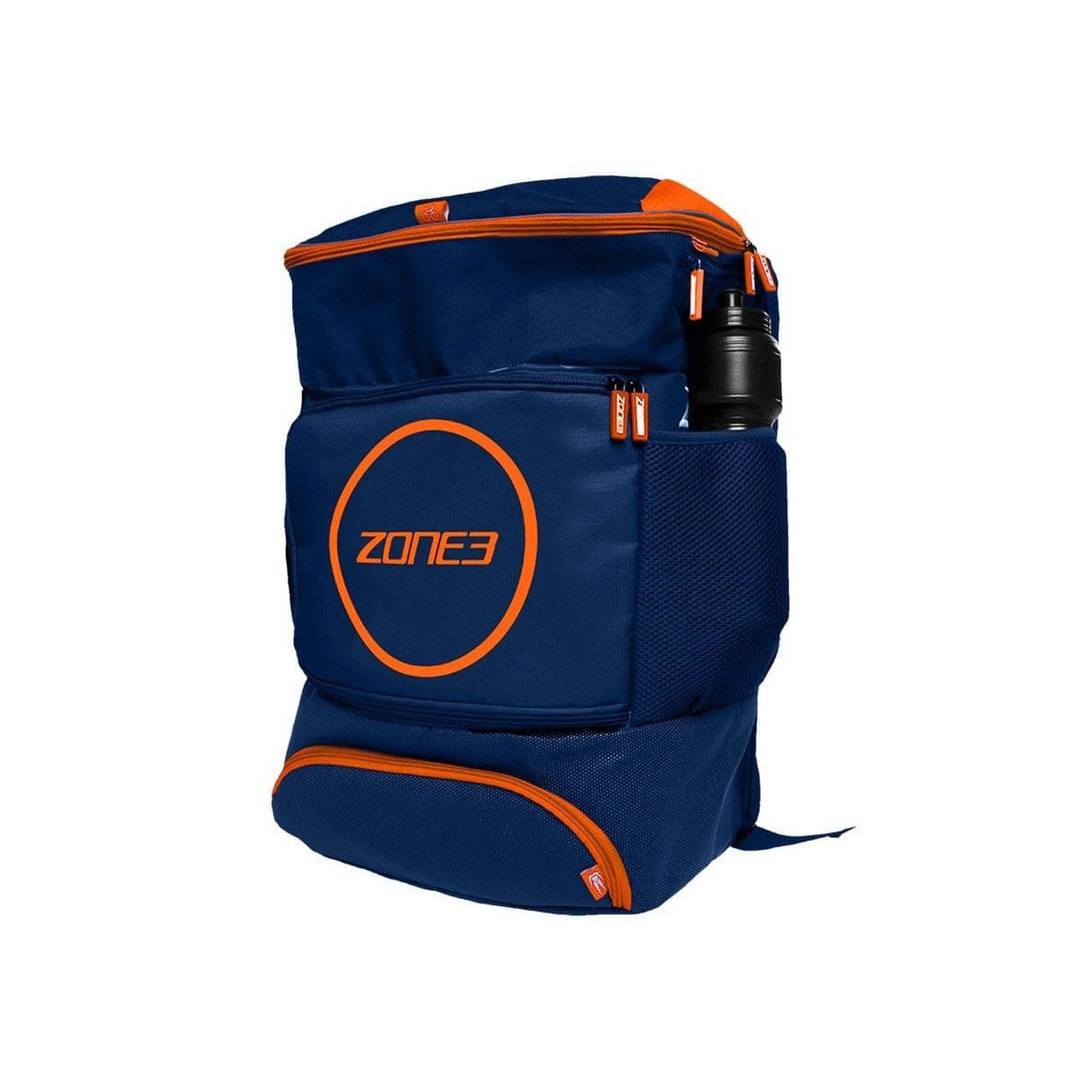 Mochila Zone3 de transición para triatlón Azul Naranja