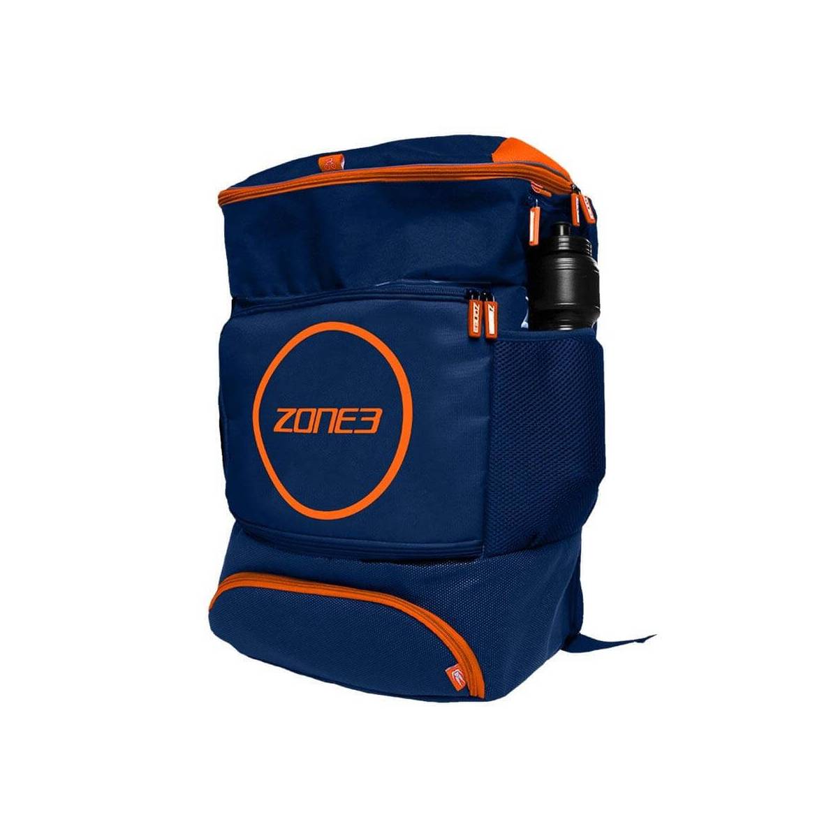 Mochila Zone3 de transición para triatlón Azul Naranja