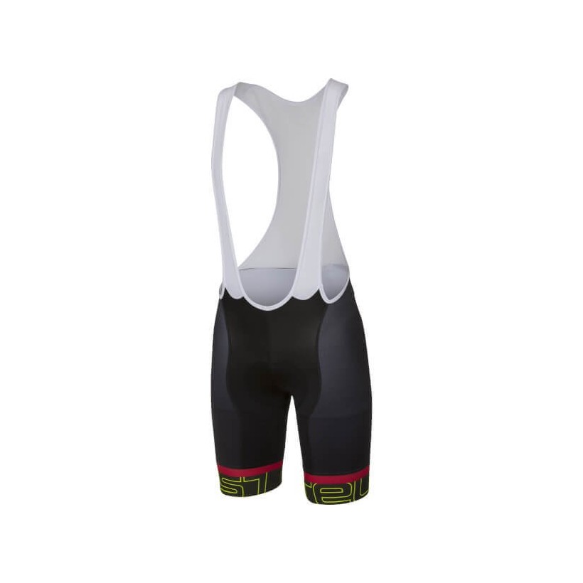 Castelli Volo bib shorts. Black / Antc / Am