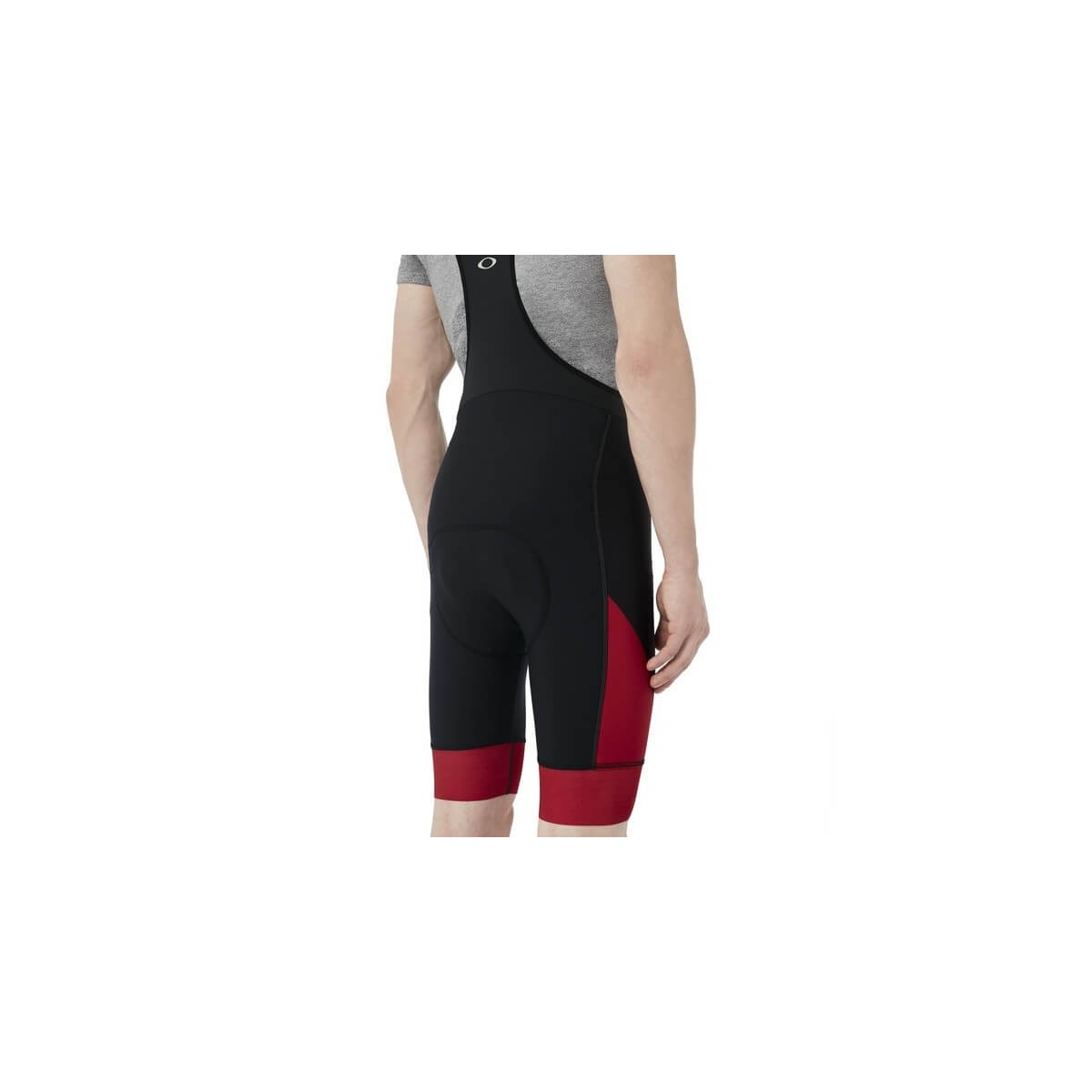 Oakley ColorBlock BIB Bib Shorts Black Red