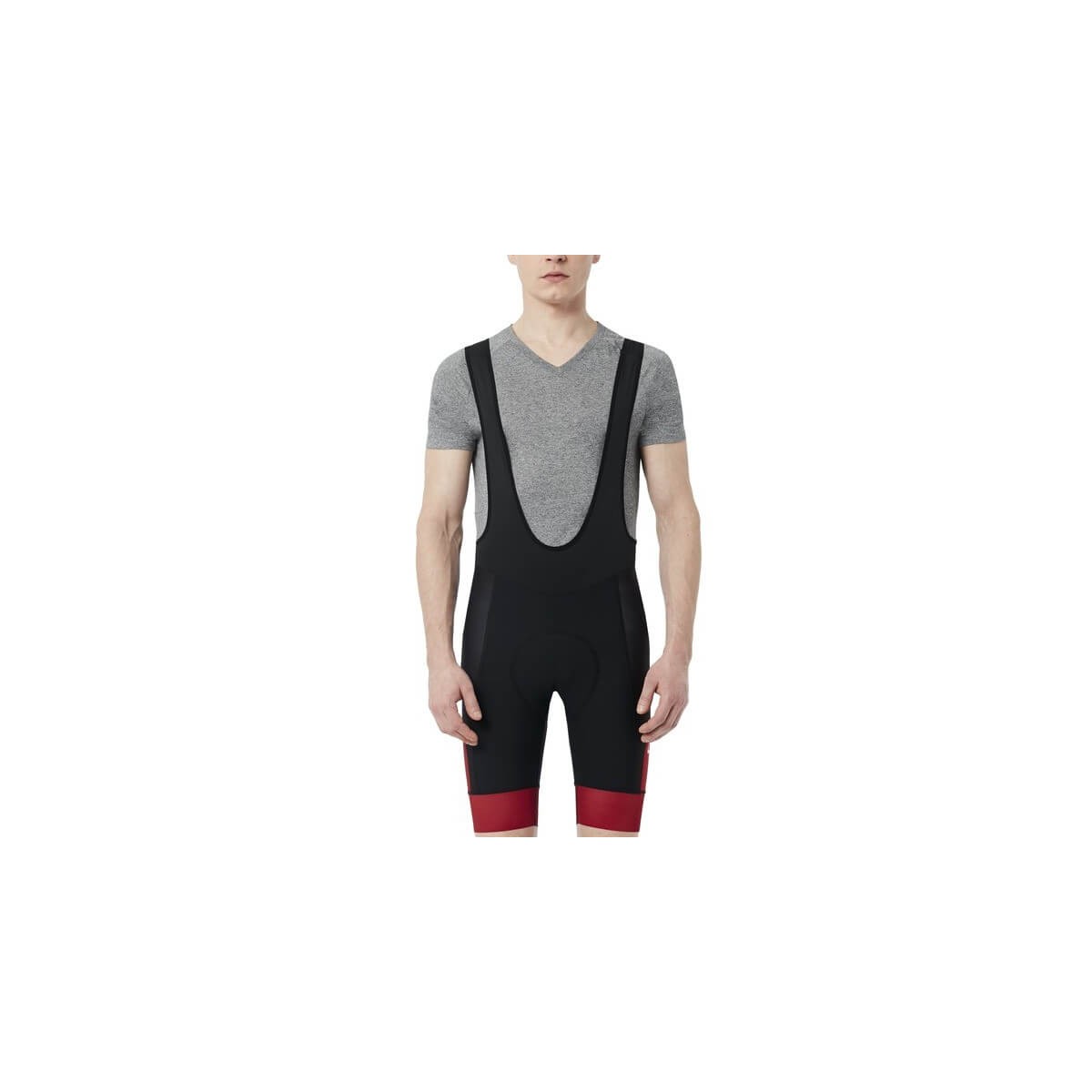 Oakley ColorBlock BIB Bib Shorts Black Red