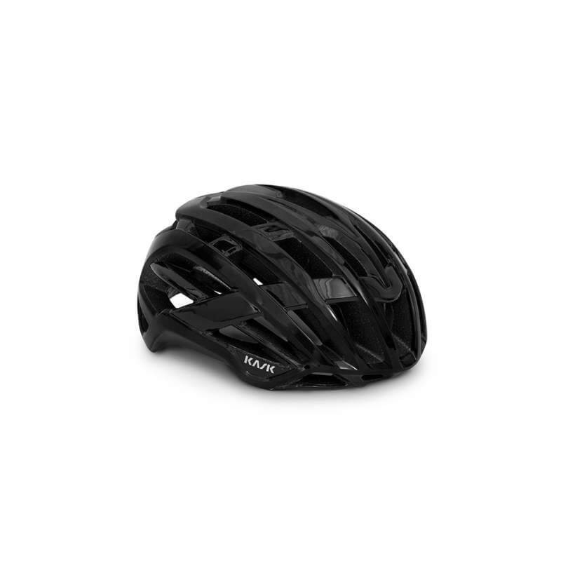 Kask Valegro Glänzender schwarzer Helm