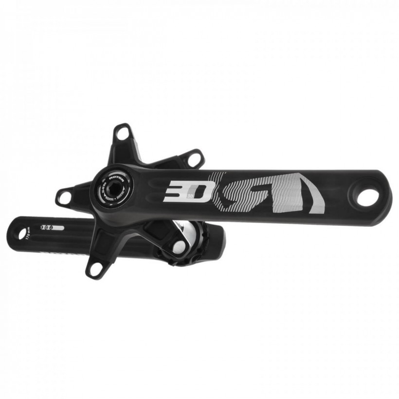 Rotor 3D30 cranks with INpower power meter + NoQ 52/36 round chainrings
