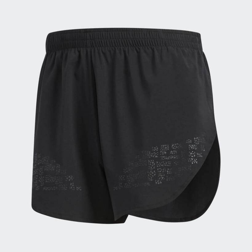 Pantaloncini Adidas Supernova spaccati neri
