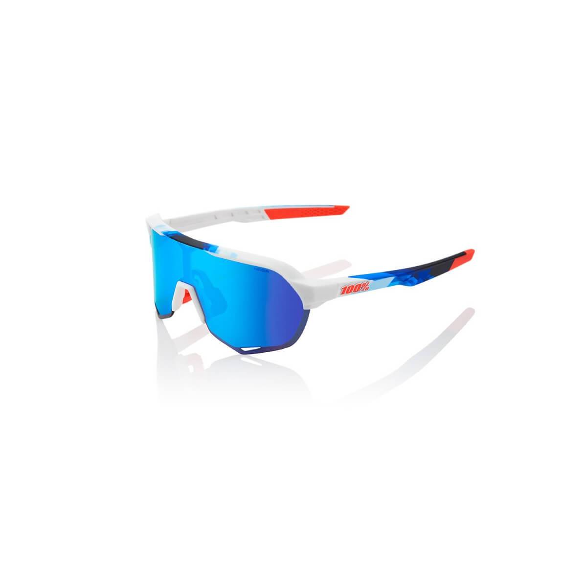 10 IR  günstig Kaufen-Brille 100% S2 MATT WEISS / GEO-DRUCK (MULTILAYER BLUE HIPER MIRROR LENS). Brille 100% S2 MATT WEISS / GEO-DRUCK (MULTILAYER BLUE HIPER MIRROR LENS) <![CDATA[Brille 100% S2 MATT WEISS / GEO-DRUCK (MULTILAYER BLUE HIPER MIRROR LENS) Innovative Technologie 