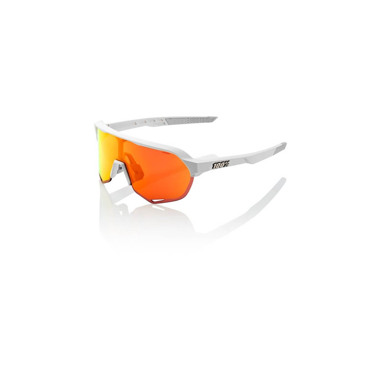 Gafas 100% S2 Blanco Soft Tact off - HiPER Red Multilayer Lentes Espejo