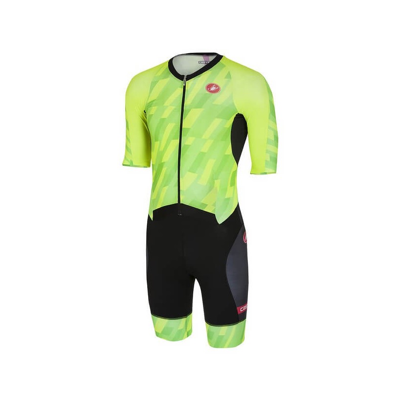 Castelli All Out Speed Anzug - Triathlon Grün Schwarz