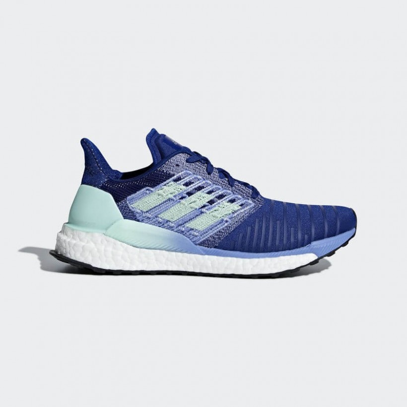 Tênis Adidas Solar Boost azul feminino AW18