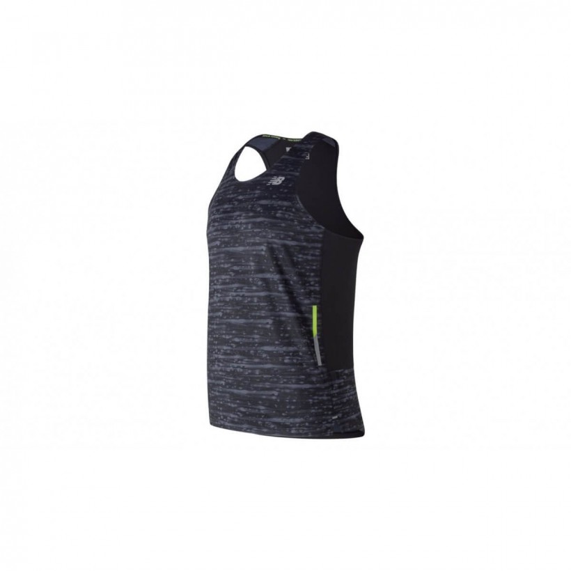 Camiseta New balance ice 2.0 Singlet Negro Hombre