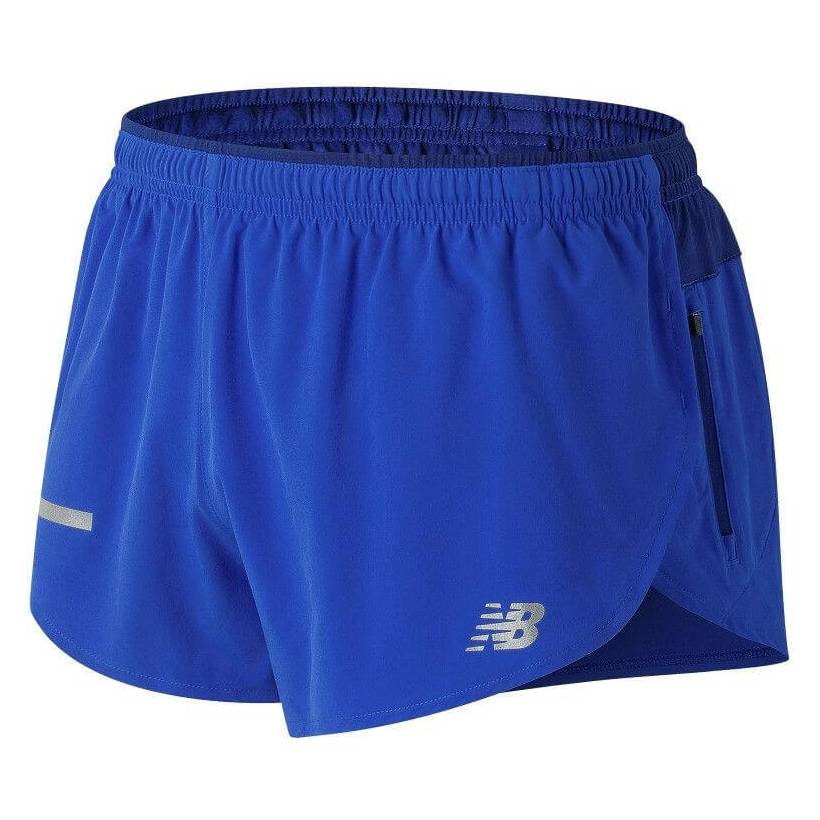 Pantalón corto New Balance Azul impact split 3in hombre