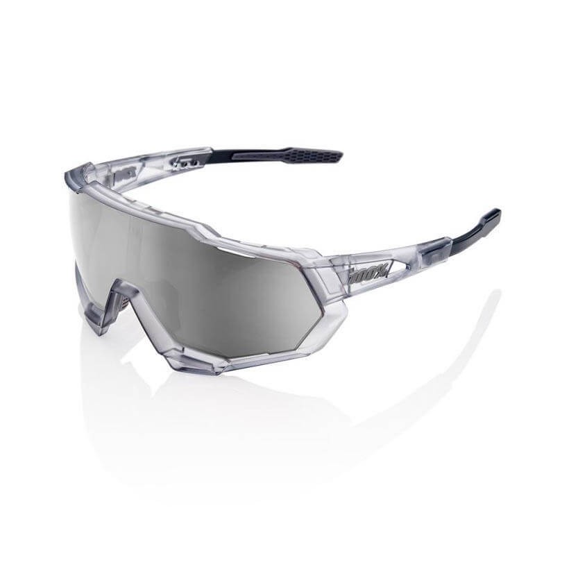 100% Speedtrap Translucent Grey Mirror Hyper Silver Objektiv
