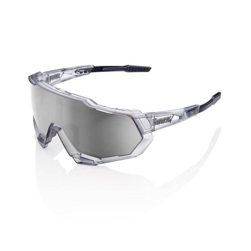 100% Speedtrap Translucent gray Mirror Hyper Silver lens