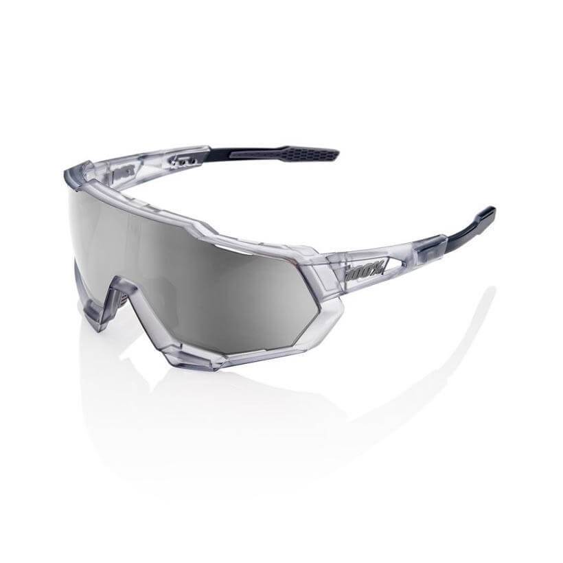 100% Speedtrap Verres gris translucide Mirror Hyper Silver
