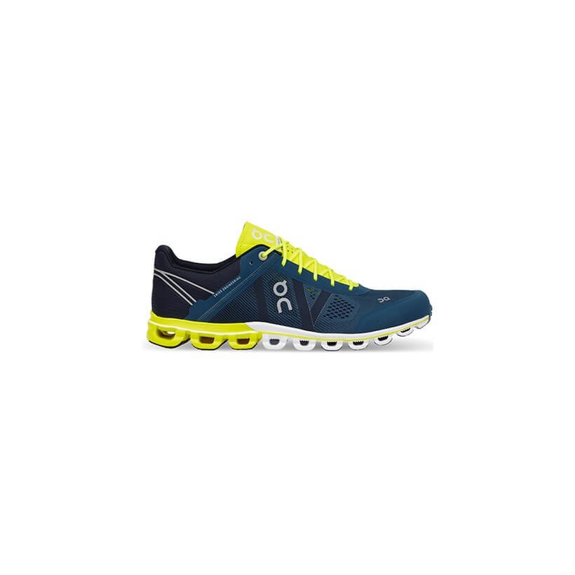 ON Cloudflow Shoes Neon Blue AW18 365Rider