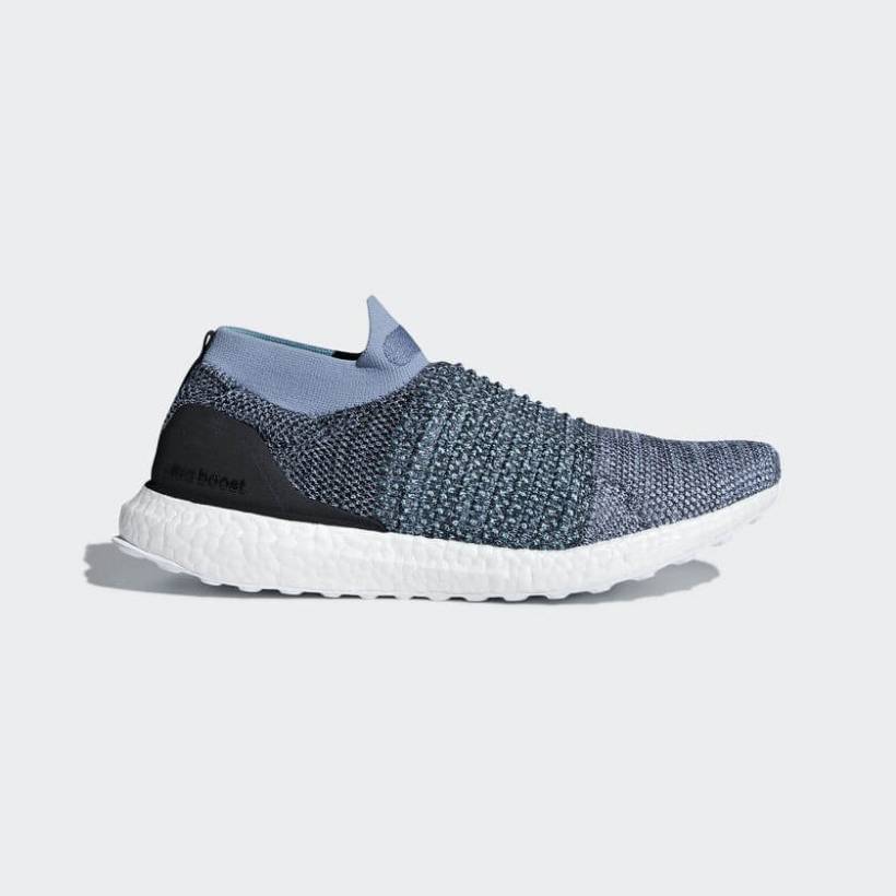 Adidas Ultra Boost Laceless Parley Niebieski AW18
