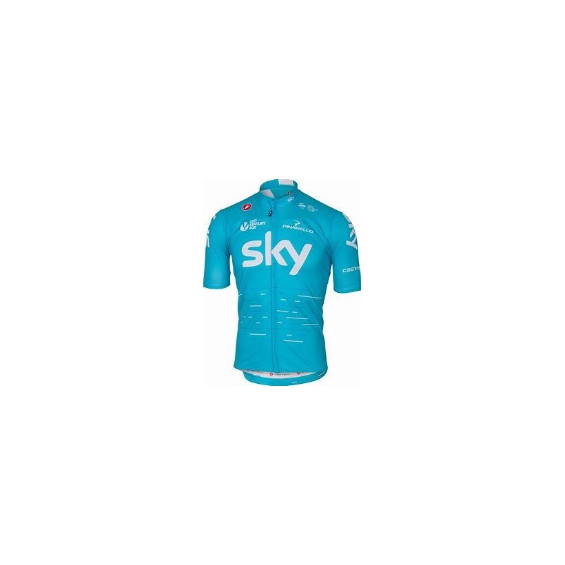 Castelli Team Sky Podio Hellblaues Trikot