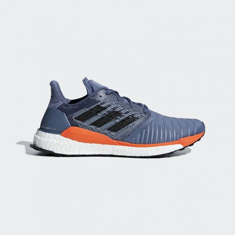 Adidas Solar Boost Running Shoes Ink Blue / Orange AW18