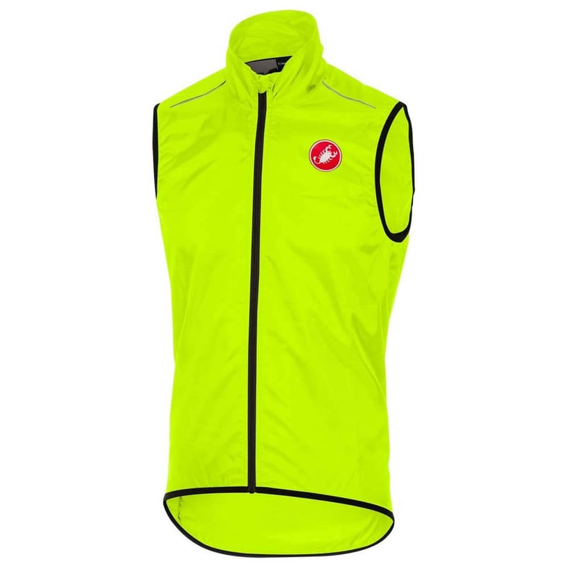 Castelli Squadra Lang Vest Fluo Geel