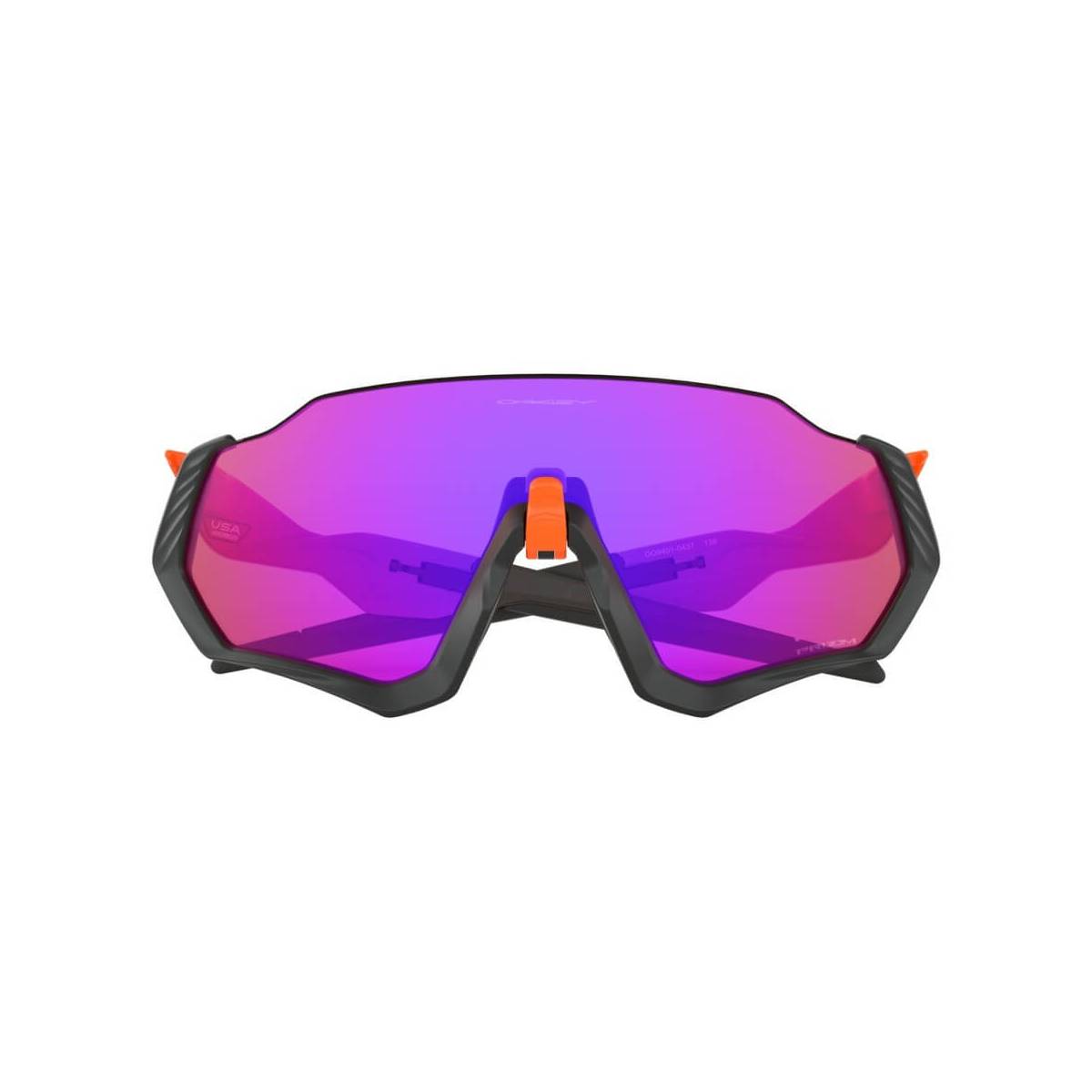 Oakley Flight Jacket Matte Black / Neon Orange Przm Trail Goggles