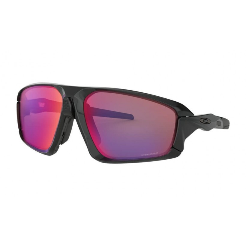 Oakley Field Jacket Polerowane czarne okulary szosowe Prizm
