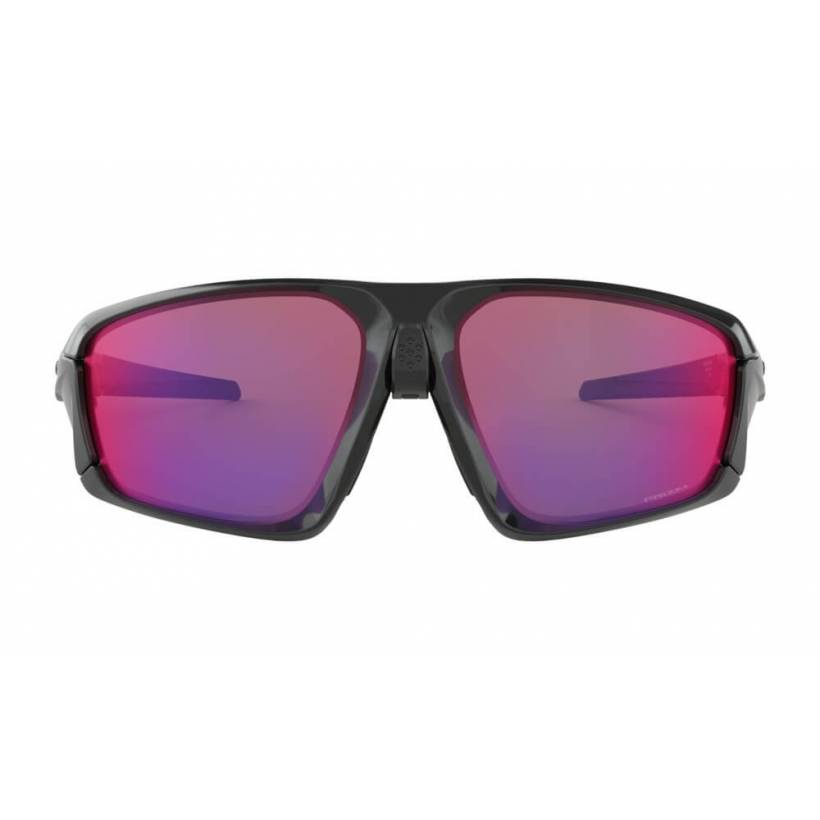 Occhiali da sole Oakley Field Jacket di colore nero lucido Prizm Road