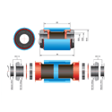 FSA Tretlager von PF30 bis Shimano / FSA 24mm