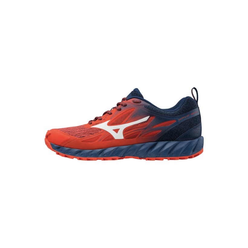 MIzuno Wave Ibuki FW18 Red and Blue Trail Shoes