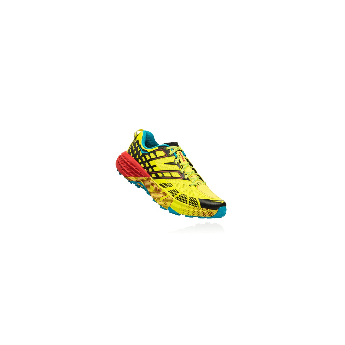 Zapatillas Trail Hoka One One SpeedGoat 2 OI18 Amarillo/Rojo Hombre