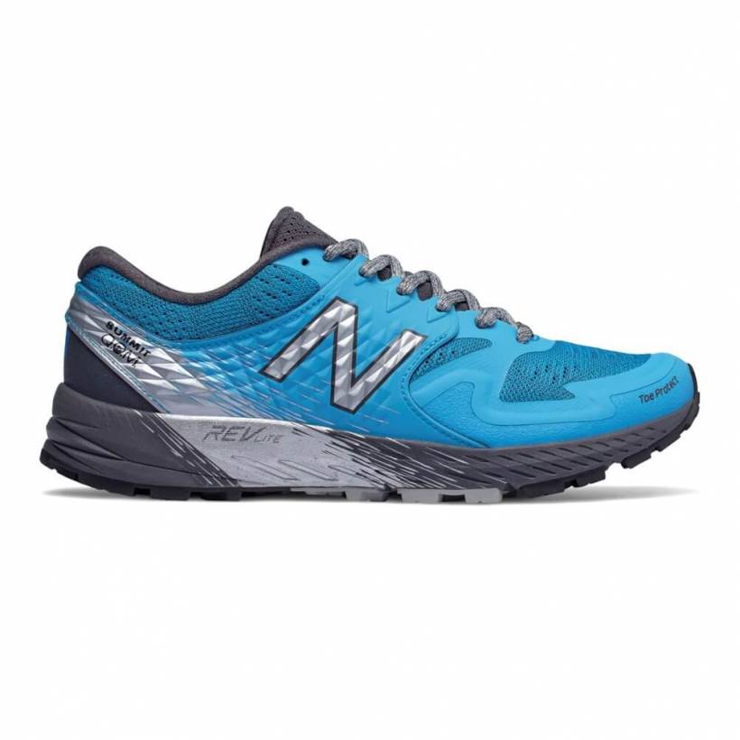 Trail shoes New Balance Summit KOM AW18 Blue Gray Woman