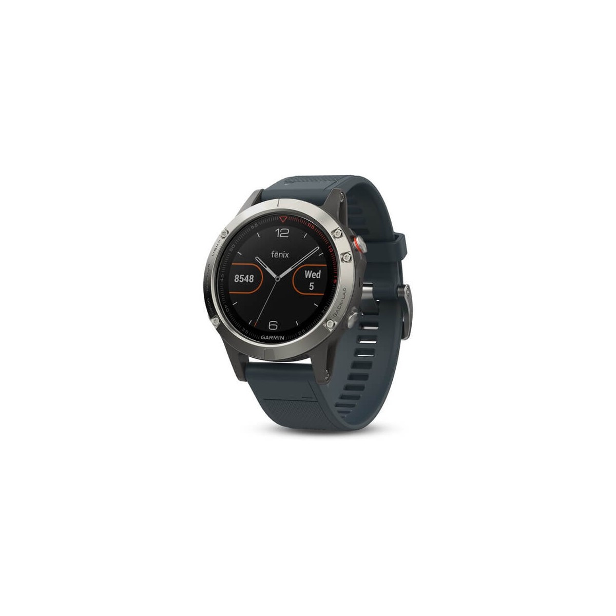 Garmin Fenix 5 Plata con correa gris granito