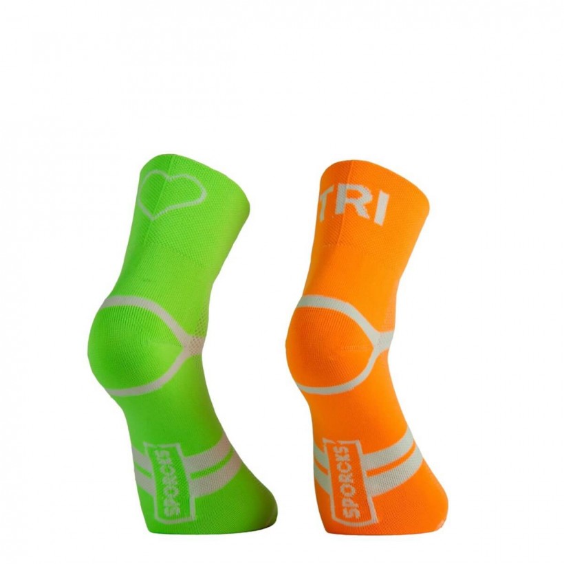 Sporcks Six Seconds Green-Orange Sock