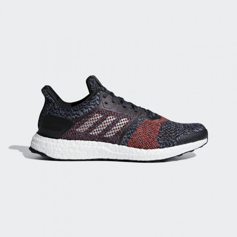Adidas Ultra Boost ST AW18 Niebiesko-czarno-czerwone męskie buty do biegania
