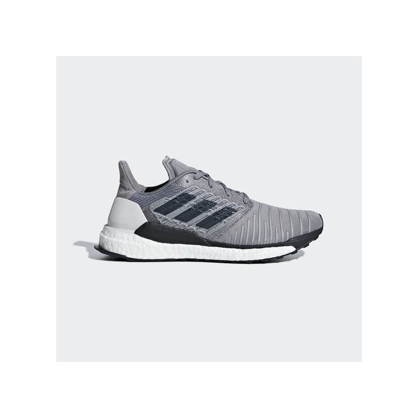 Adidas Solar Boost Chaussures De Course Gris Noir Blanc AW18