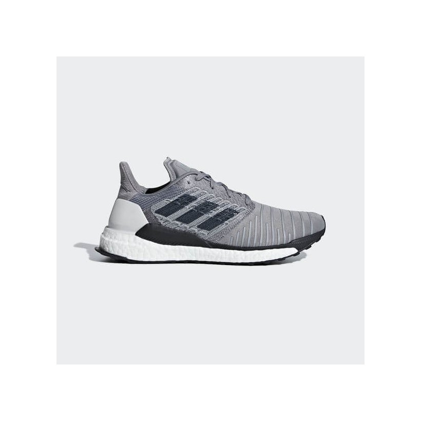 Adidas Solar Boost Running Shoes Gray Black White AW18