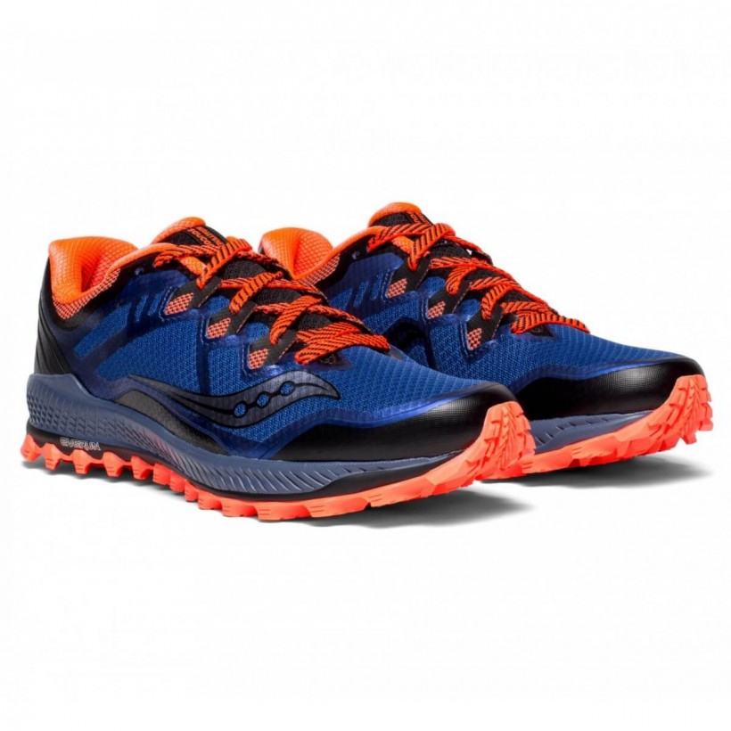 Saucony Peregrine 8 Blue Orange Men AW18