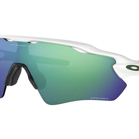 Oakley RADAR EV PATH Running Glasses Prizm Team Colors Polished White Prizm Jade Iridium