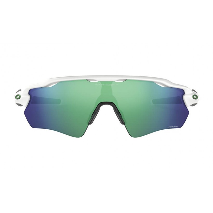 Oakley RADAR EV PATH Running Glasses Prizm Team Colors Polished White Prizm Jade Iridium