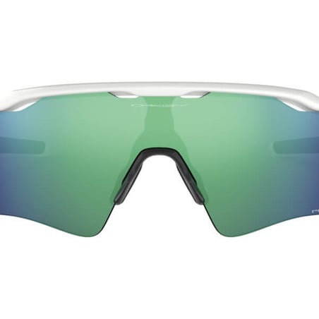 Oakley RADAR EV PATH Prizm Team Colors Gepolijst Wit Prizm Jade Iridium Hardloopbril